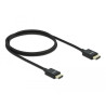 Delock Koaxiales High Speed HDMI Kabel 48 Gbps 8K 60 Hz schwarz 1 m