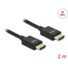 Delock Koaxiales High Speed HDMI Kabel 48 Gbps 8K 60 Hz schwarz 2 m