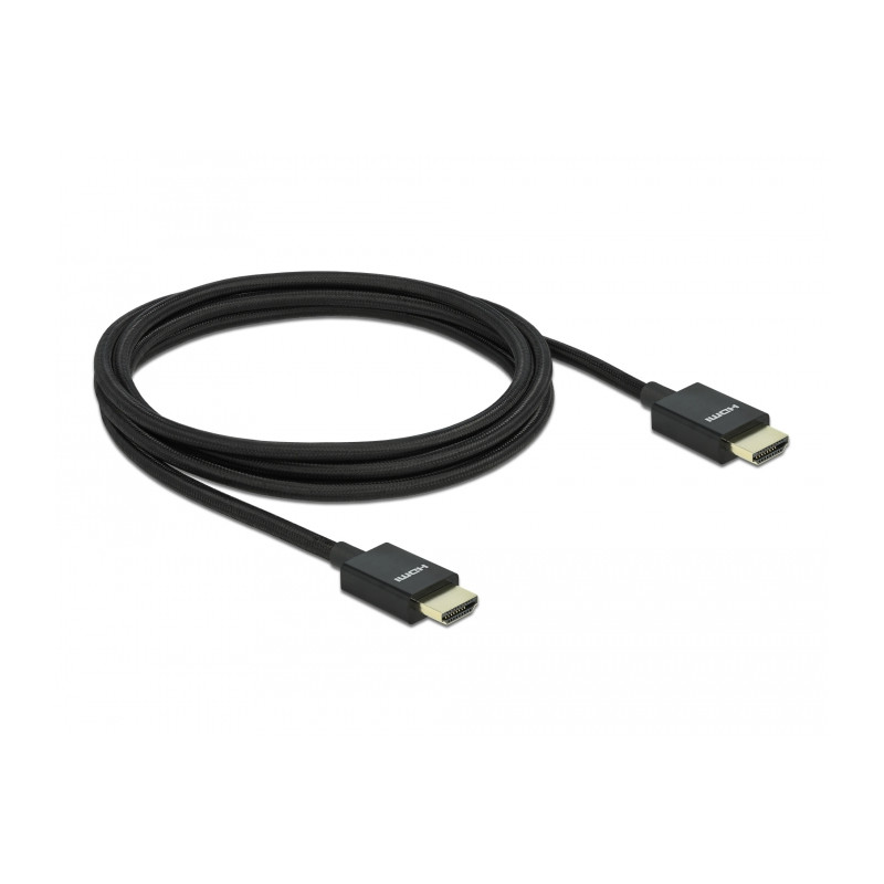 Delock Koaxiales High Speed HDMI Kabel 48 Gbps 8K 60 Hz schwarz 2 m