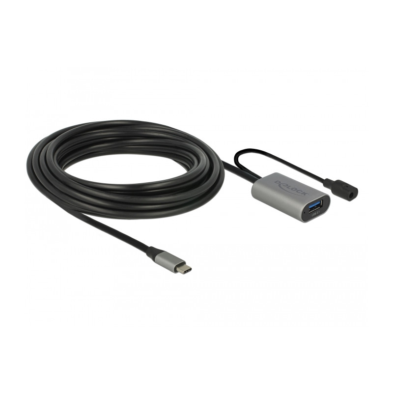 Delock USB 5 Gbps aktives Verlängerungskabel USB Type-C™ zu USB Typ-A 5 m