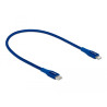 Delock Daten- und Ladekabel USB Type-C™ zu Lightning™ für iPhone™, iPad™ und iPod™ blau 0,5 m MFi