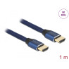 Delock Ultra High Speed HDMI Kabel 48 Gbps 8K 60 Hz blau 1 m zertifiziert