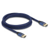 Delock Ultra High Speed HDMI Kabel 48 Gbps 8K 60 Hz blau 2 m zertifiziert