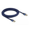 Delock Ultra High Speed HDMI Kabel 48 Gbps 8K 60 Hz blau 3 m zertifiziert