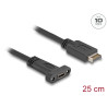 Delock USB 10 Gbps Kabel USB Typ-E Key A 20 Pin Stecker zu USB Type-C™ Buchse zum Einbau 25 cm