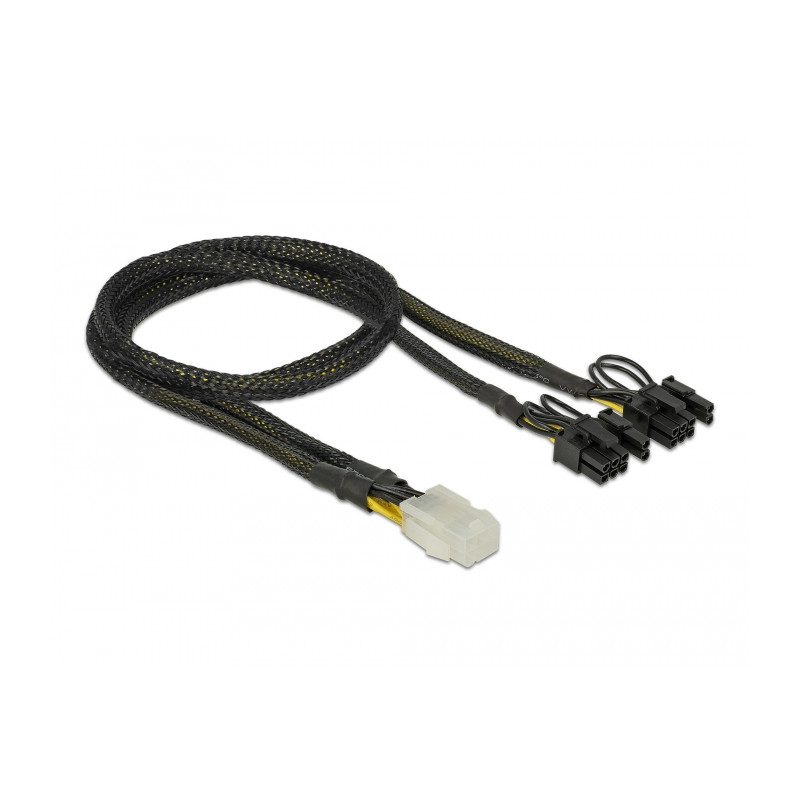 Delock PCI Express Stromkabel 6 Pin Buchse - 2 x 8 Pin Stecker 30 cm