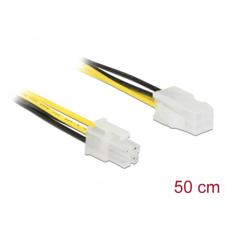 Delock Verlängerungskabel P4 4 Pin Stecker - P4 4 Pin Buchse 50 cm