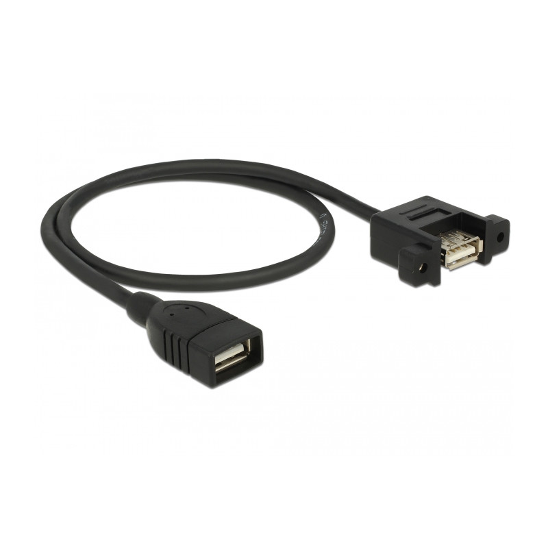 Delock Kabel USB 2.0 Typ-A Buchse - USB 2.0 Typ-A Buchse zum Einbau 0,5 m