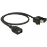 Delock Kabel USB 2.0 Typ-A Buchse - USB 2.0 Typ-A Buchse zum Einbau 0,5 m