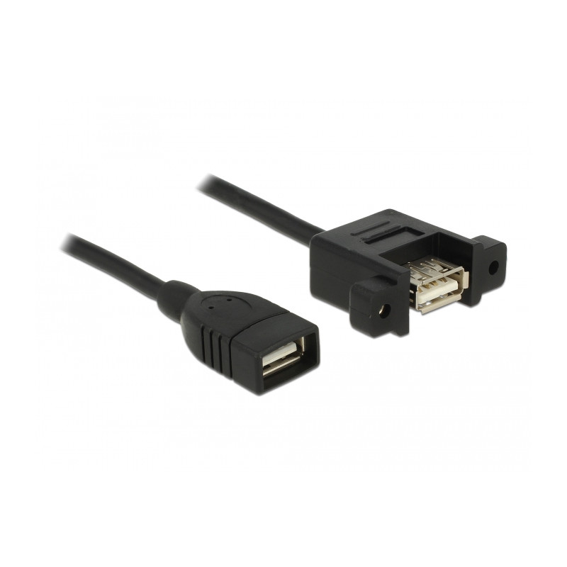Delock Kabel USB 2.0 Typ-A Buchse - USB 2.0 Typ-A Buchse zum Einbau 0,5 m