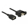 Delock Kabel USB 2.0 Typ-A Buchse - USB 2.0 Typ-A Buchse zum Einbau 0,5 m