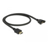 Delock Kabel HDMI-A Stecker - HDMI-A Buchse zum Einbau 4K 30 Hz 0,5 m
