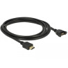 Delock Kabel HDMI-A Stecker - HDMI-A Buchse zum Einbau 4K 30 Hz 2 m