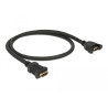 Delock Kabel HDMI-A Buchse - HDMI-A Buchse zum Einbau 4K 30 Hz 0,5 m