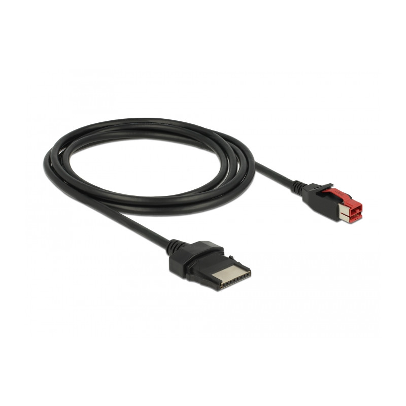 Delock PoweredUSB Kabel Stecker 24 V - 8 Pin Stecker 2 m für POS Drucker und Terminals