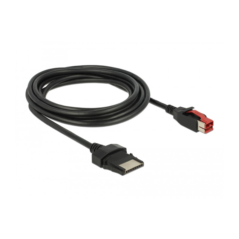 Delock PoweredUSB Kabel Stecker 24 V - 8 Pin Stecker 3 m für POS Drucker und Terminals