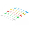 Delock Kabelbinder mit Beschriftungsfeld L 250 x B 2,7 mm 10 Stück farbig sortiert