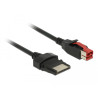 Delock PoweredUSB Kabel Stecker 24 V - 8 Pin Stecker 4 m für POS Drucker und Terminals