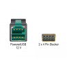 Delock PoweredUSB Kabel Stecker 12 V - 2 x 4 Pin Stecker 3 m für POS Drucker und Terminals