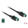 Delock PoweredUSB Kabel Stecker 12 V - PoweredUSB Stecker 12 V 2 m für POS Drucker und Terminals