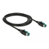 Delock PoweredUSB Kabel Stecker 12 V - PoweredUSB Stecker 12 V 2 m für POS Drucker und Terminals