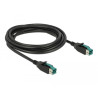 Delock PoweredUSB Kabel Stecker 12 V - PoweredUSB Stecker 12 V 3 m für POS Drucker und Terminals