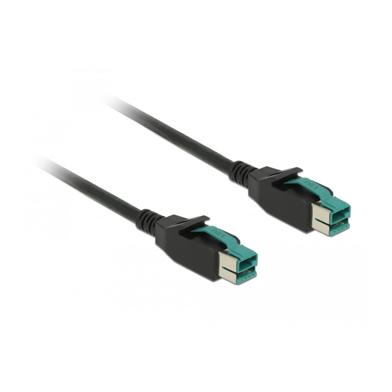 Delock PoweredUSB Kabel Stecker 12 V - PoweredUSB Stecker 12 V 4 m für POS Drucker und Terminals