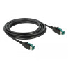 Delock PoweredUSB Kabel Stecker 12 V - PoweredUSB Stecker 12 V 4 m für POS Drucker und Terminals