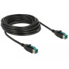 Delock PoweredUSB Kabel Stecker 12 V - PoweredUSB Stecker 12 V 5 m für POS Drucker und Terminals