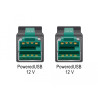 Delock PoweredUSB Kabel Stecker 12 V - PoweredUSB Stecker 12 V 5 m für POS Drucker und Terminals