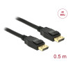 Delock Kabel DisplayPort 1.2 Stecker - DisplayPort Stecker 4K 60 Hz 0,5 m