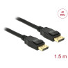 Delock Kabel DisplayPort 1.2 Stecker - DisplayPort Stecker 4K 60 Hz 1,5 m