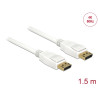 Delock Kabel DisplayPort 1.2 Stecker - DisplayPort Stecker 4K 60 Hz 1,5 m