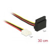 Delock Kabel Power Floppy 4 Pin Buchse - SATA 15 Pin Buchse Metall 30 cm
