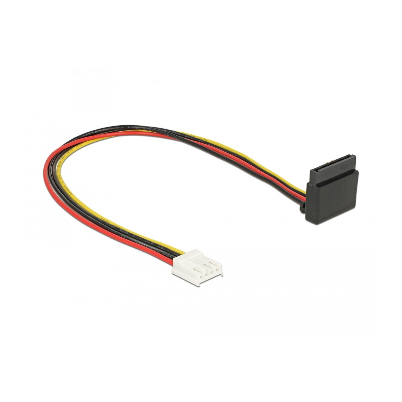 Delock Kabel Power Floppy 4 Pin Buchse - SATA 15 Pin Buchse Metall 30 cm