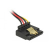 Delock Kabel Power Floppy 4 Pin Buchse - SATA 15 Pin Buchse Metall 30 cm