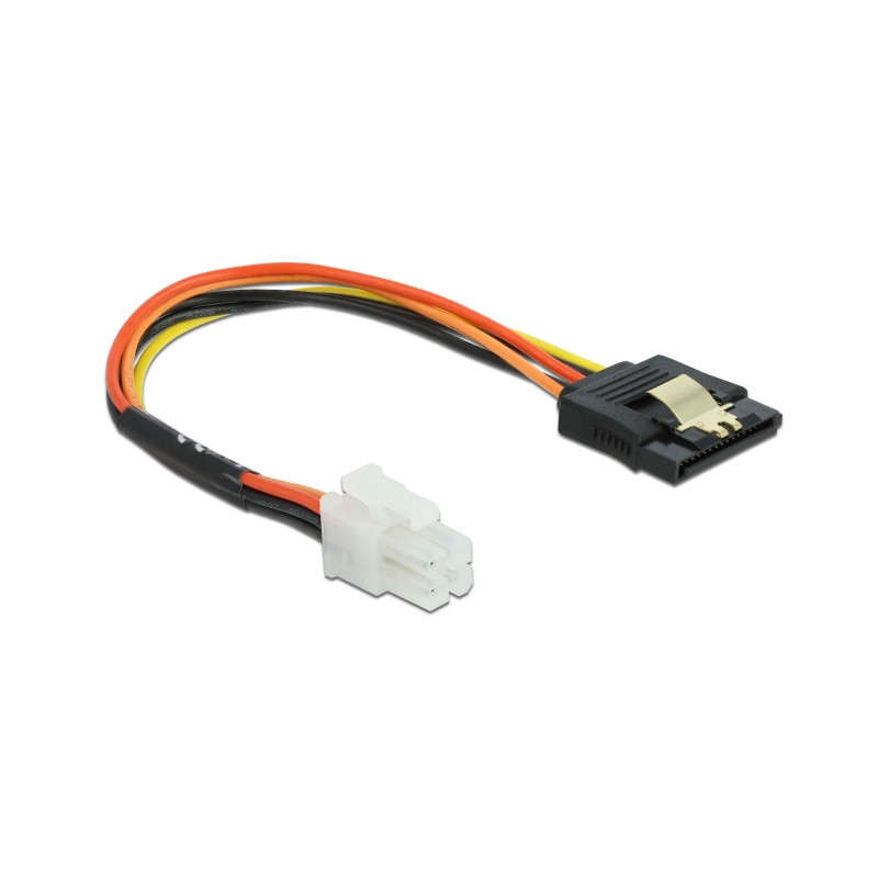 Delock Kabel P4 4 Pin Stecker - SATA 15 Pin Buchse 20 cm