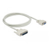 Delock Serielles Kabel D-Sub 25 Stecker zu D-Sub 9 Buchse 2 m