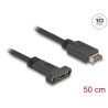 Delock USB 10 Gbps Kabel USB Typ-E Key A 20 Pin Stecker zu USB Type-C™ Buchse zum Einbau 50 cm