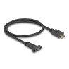 Delock USB 10 Gbps Kabel USB Typ-E Key A 20 Pin Stecker zu USB Type-C™ Buchse zum Einbau 50 cm