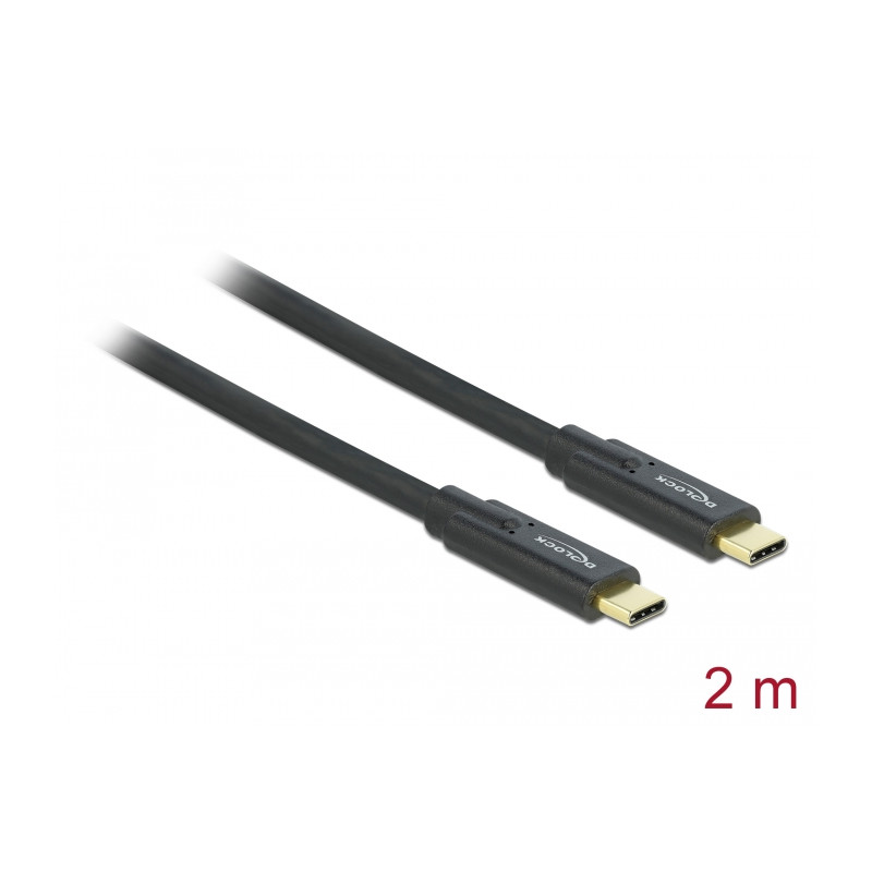 Delock USB 5 Gbps Kabel USB Type-C™ zu USB Type-C™ 2 m PD 5 A E-Marker