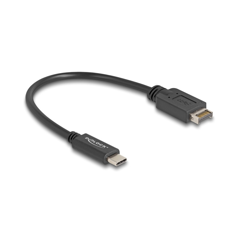 Delock USB 10 Gbps Kabel USB Typ-E Key A 20 Pin Stecker zu USB Type-C™ Stecker 25 cm