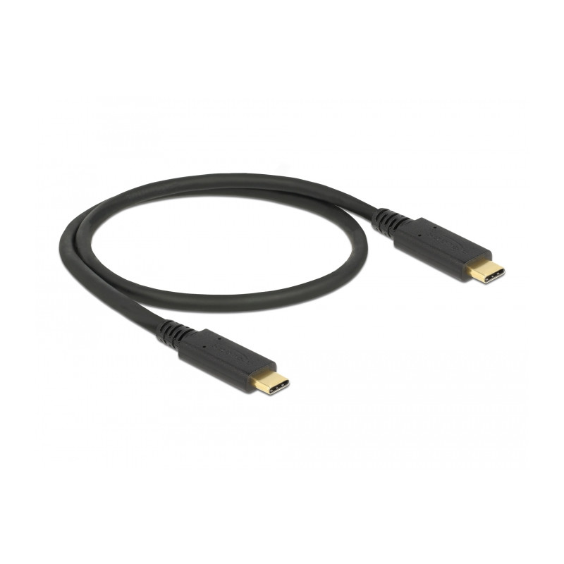 Delock USB 10 Gbps Kabel USB Type-C™ zu USB Type-C™ 0,5 m PD 5 A E-Marker
