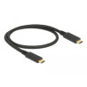 Delock USB 10 Gbps Kabel USB Type-C™ zu USB Type-C™ 0,5 m PD 5 A E-Marker