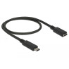 Delock USB 10 Gbps Verlängerungskabel USB Type-C™ Stecker zu Buchse 0,5 m 4K PD 60 W