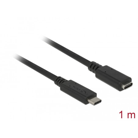 Delock USB 10 Gbps Verlängerungskabel USB Type-C™ Stecker zu Buchse 1 m 4K PD 60 W