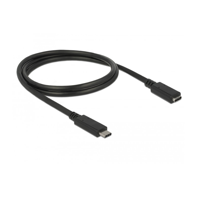 Delock USB 10 Gbps Verlängerungskabel USB Type-C™ Stecker zu Buchse 1 m 4K PD 60 W