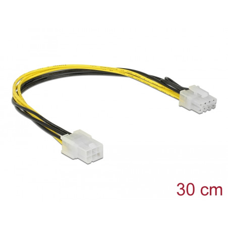 Delock PCI Express Stromkabel 6 Pin Buchse - 8 Pin Stecker 30 cm