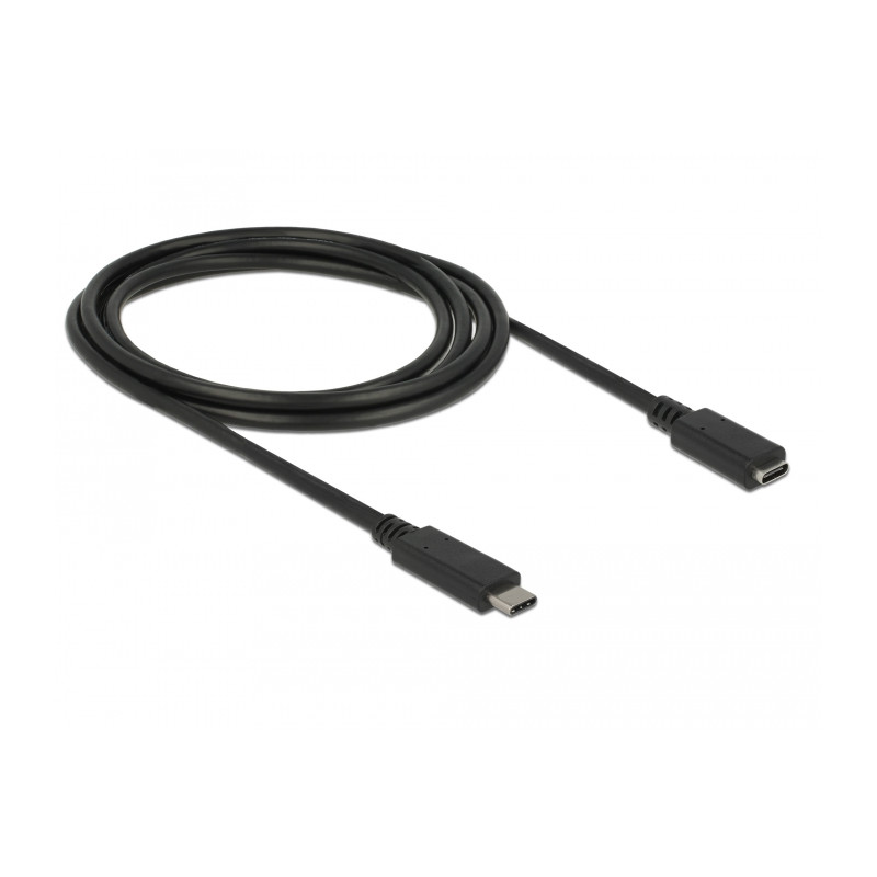 Delock USB 10 Gbps Verlängerungskabel USB Type-C™ Stecker zu Buchse 2 m 4K PD 60 W