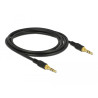 Delock Klinkenkabel 3,5 mm 3 Pin Stecker - Stecker 2 m schwarz